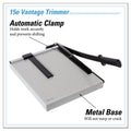 Dahle Vantage Guillotine Paper Trimmer/Cutter, 15 Sheets, 15" Cut Length, Metal Base, 12.25 x 15.75
