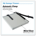 Dahle Vantage Guillotine Paper Trimmer/Cutter, 15 Sheets, 18" Cut Length, Metal Base, 15.5 x 18.75