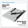 Dahle Vantage Guillotine Paper Trimmer/Cutter, 15 Sheets, 18" Cut Length, Metal Base, 15.5 x 18.75