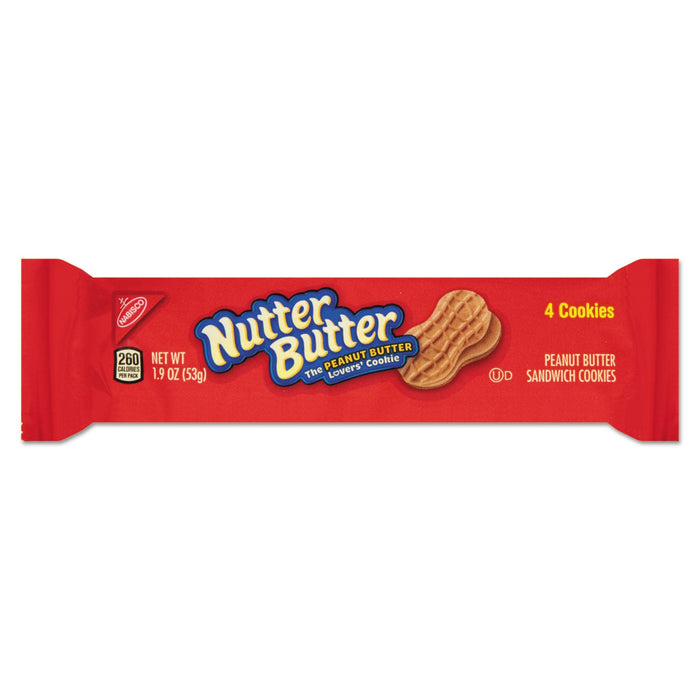Nabisco Nutter Butter Cookies, 3 oz Bag, 48/Carton