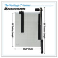Dahle Vantage Guillotine Paper Trimmer/Cutter, 15 Sheets, 15" Cut Length, Metal Base, 12.25 x 15.75