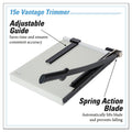 Dahle Vantage Guillotine Paper Trimmer/Cutter, 15 Sheets, 15" Cut Length, Metal Base, 12.25 x 15.75