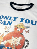 Smokey Bear Only You Can Prevent Wildfires Ringer T-Shirt - White and Black by Tee Luv