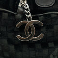 Chanel Black CC Coco Mark Suede One Shoulder Bag 10 Series #2819 by Bolt Boutique