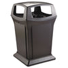 Rubbermaid Ranger Fire-Safe Container, Square, Structural Foam, 45 gal, Black