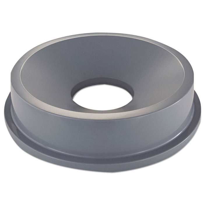 Rubbermaid Round BRUTE Funnel Top Receptacle, For 32-Gallon Containers, 22.38" Diameter x 5h, Gray