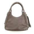 Chanel LAX Grained Leather Tassel Handle Bag Grey 8 Series #2820 by Bolt Boutique