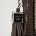 Chanel LAX Grained Leather Tassel Handle Bag Grey 8 Series #2820 by Bolt Boutique
