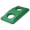 Rubbermaid Slim Jim Bottle and Can Recycling Top, 20.38w x 11.38d x 2.75h, Green