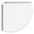 MasterVision Ruled Planning Board, 72 x 48, White/Silver