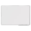 MasterVision Ruled Planning Board, 72 x 48, White/Silver