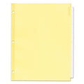Office Essentials Plastic Insertable Dividers, 8-Tab, 11 x 8.5, Clear Tabs, 1 Set