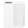 Office Essentials Table 'n Tabs Dividers, 31-Tab, 1 to 31, 11 x 8.5, White, White Tabs, 1 Set
