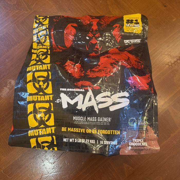 MUTANT MASS® 5LBS The Original Muscle Mass Gainer High Protein Drink Mix by Price Is Right Miami
