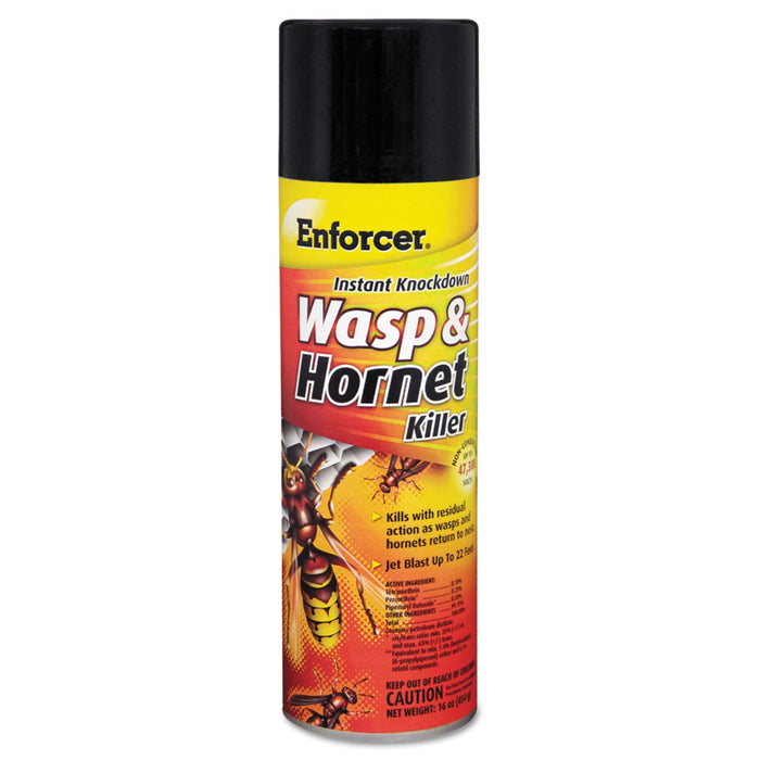 Enforcer Wasp and Hornet Killer, 16 oz Aerosol Spray, 12/Carton