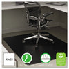 deflecto EconoMat All Day Use Chair Mat for Hard Floors, 45 x 53, Rectangular, Black