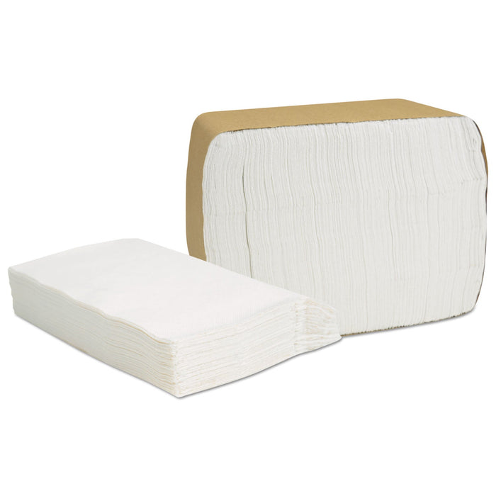 Cascades PRO Select Full Fold II Napkins, 1-Ply, 12 x 12, White, 375/Pack, 24/Carton