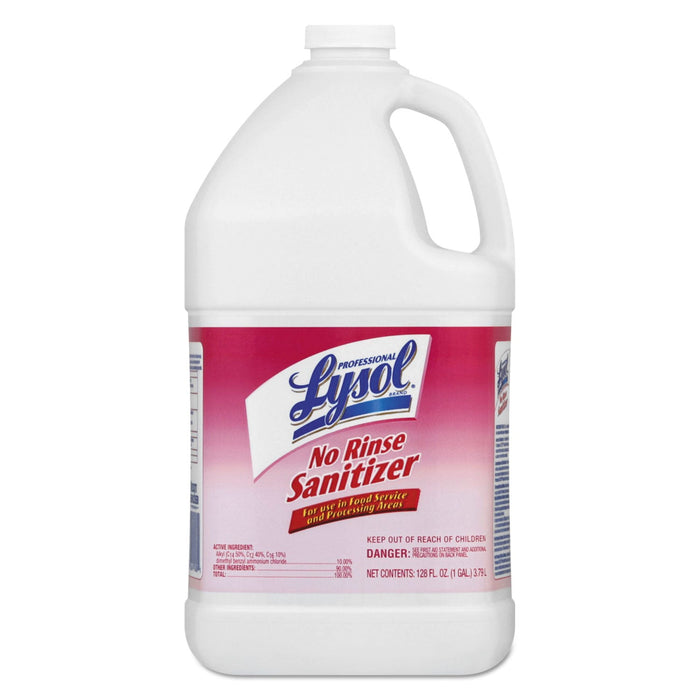 Professional LYSOL No Rinse Sanitizer Concentrate, 1 gal Bottle, 4/Carton