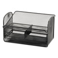 Safco Onyx Angled Mesh Steel Telephone Stand, 11.75 x 9.25 x 7, Black