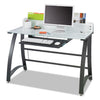 Safco Xpressions 47" Computer Desk, 47" x 23" x 37", Frosted/Black
