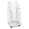 Safco Wire Roll Files, 4 Compartments, 16.25w x 16.5d x 30.5h, White