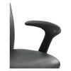 Safco Optional Fixed "L" Arms for Safco Uber Big and Tall Chairs, Black, 2/Set