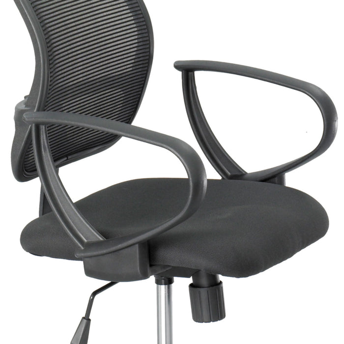 Safco Optional Loop Arm Kit for Mesh Extended Height Chairs for Safco Vue Mesh Extended-Height Chairs, Black, 2/Set