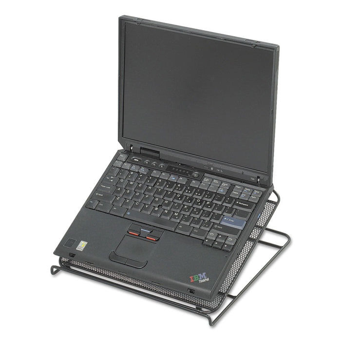 Safco Onyx Mesh Laptop Stand, 12.25" x 12.25" x 2", Black