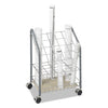 Safco Wire Roll/Files, 20 Compartments, 18w x 12.75d x 24.5h, Gray