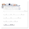 Safco Sheet File Hanging Clamps, 100 Sheets Per Clamp, 18" Length, 6/Carton