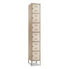 Safco Box Locker, 12w x 18d x 78h, Two-Tone Tan
