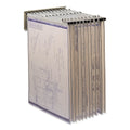 Safco Sheet File Pivot Wall Rack, 12 Hanging Clamps, 24w x 14.75d x 9.75h, Sand