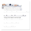 Safco Sheet File Hanging Clamps, 100 Sheets Per Clamp, 36" Length, 6/Carton