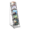 Safco Onyx Magazine Floor Rack, 12.5w x 18.5d x 46h, Black