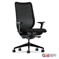 HON Nucleus Series Work Chair, ilira-Stretch M4 Back, Supports Up to 300 lb, 17" to 21.5" Seat Height, Black
