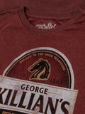 George Killian's Irish Red Lager Logo T-Shirt - Red by Tee Luv
