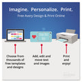 Avery Print and Apply Index Maker Clear Label Dividers, Copiers, 5-Tab, 11 x 8.5, White, 5 Sets