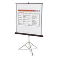 Quartet Portable Tripod Projection Screen, 70 x 70, White Matte Finish