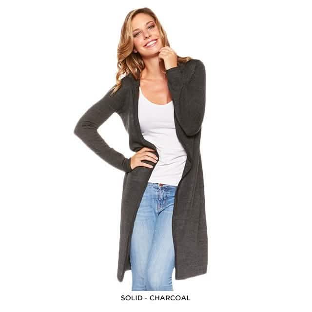 Stylish Long Hooded Cardigan - Assorted Colors by DailySale
