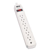 Tripp Lite Protect It! Surge Protector, 6 AC Outlets, 15 ft Cord, 790 J, Light Gray