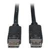 Tripp Lite DisplayPort Cable with Latches (M/M), 6 ft, Black