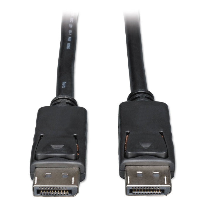Tripp Lite DisplayPort Cable with Latches (M/M), 6 ft, Black
