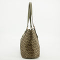 Fendi Khaki Zucchino Canvas FF Shoulder Bag #2855 by Bolt Boutique