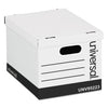Universal Basic-Duty Easy Assembly Storage Files, Letter/Legal Files, White, 12/Carton