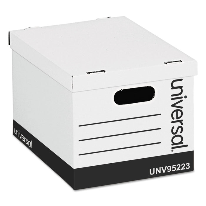 Universal Basic-Duty Easy Assembly Storage Files, Letter/Legal Files, White, 12/Carton