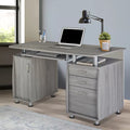 Techni Mobili Workstation 3-Drawer Desk by Vanessa Jane