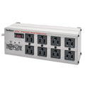 Tripp Lite Isobar Surge Protector, 8 AC Outlets, 12 ft Cord, 3,840 J, Light Gray