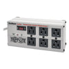 Tripp Lite Isobar Surge Protector, 6 AC Outlets, 6 ft Cord, 3,330 J, Light Gray