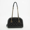 Chanel Matelasse Black Lambskin Shoulder Bag Gold Hardware #2864 by Bolt Boutique