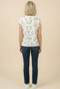 Floral Sleeveless Knit Top by Boutique 23